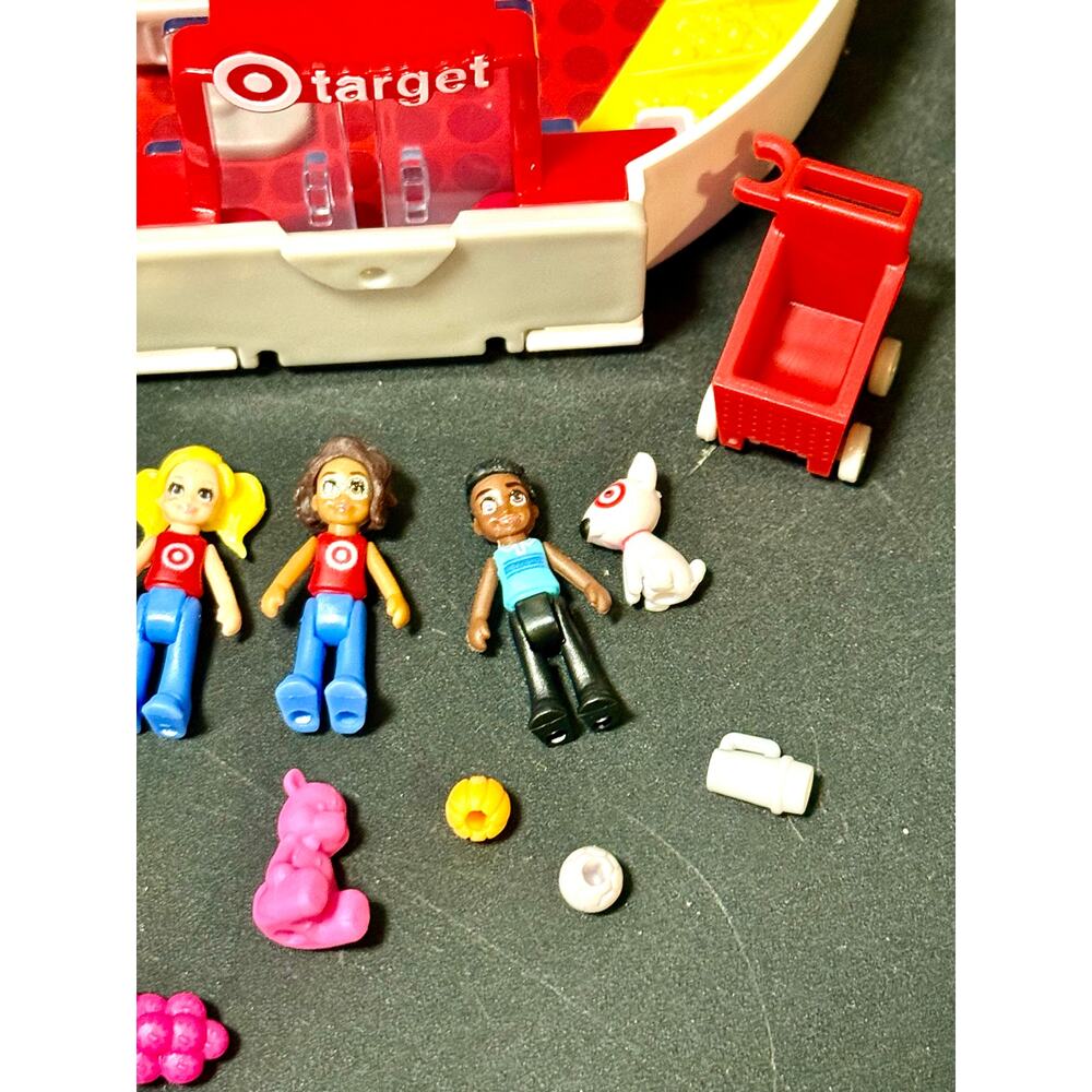 Polly Pocket Target Bullseye Adventure Exclusive Playset Doll 15 Pcs Plastic - Picture 7 of 7